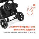 Nurse Plattform-Trittbrett für Kinderwagen und Buggy, universell bis 20 kg, rutschfest, einfache Installation ohne Werkzeug