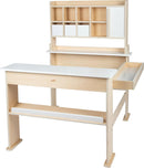 small foot Kaufladen aus Holz, klassischer Kaufmannsladen mit 3 Schubladen und Schiebetür, kreatives Rollenspielzeug für Kinder ab 3 Jahren, 12683