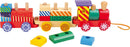 Small Foot Zug aus Holz, 13 Bunte Holzbausteine und eine Lokomotive mit Zwei Waggons, für Kinder ab 12 Monaten, 3498, Mehrfarbig
