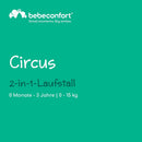 Bebeconfort Circus Laufstall, 2-1-Lösung Laufstall, 0 Monate bis 3 Jahre, bis 15 kg, Mineral Graphite