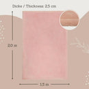 Hakuna Matte Wolkenweiche Spielmatte Baby 200x150x2,5cm, rosa – Teppich für Kinderzimmer mit hochwertigem Memory-Schaum – Krabbelmatte Baby mit Rutschfester Unterseite – Krabbeldecke, Tatami Matte