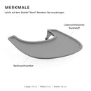 Stokke Tray für Nomi, Grey - Einfach am Stokke Nomi Baby Set zu befestigen - Spülmaschinenfester, lebensmittelechter Kunststoff