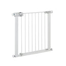 Safety 1st Easy Close Metal Gate, Treppenschutzgitter ohne Bohren, 73–80 cm (bis 108 cm erweiterbar), leicht schließbares Türschutzgitter, mit 1 Hand öffnen, kein Bohren, Zweifachsicherung, Weiß