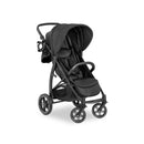 hauck Rapid 4D, Schwarz - Kinderbuggy mit Liegefunktion ab Geburt bis 22 kg - UV Schutz 50+ - Klein Zusammenklappbar - Höhenverstellbarer Schieber mit Getränkehalter - Pannensichere Gummi Räder