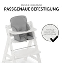 hauck Sitzverkleinerer Kissen Alpha Cosy Kompatibel mit Alpha+, Beta+ & Arketa Holzhochstuhl, für Babys 6-36 Monate, Hochstuhl Sitzkissen mit hoher Rückenlehne und Stabilisierten Seiten