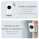 Alecto DVM-71 Babyfoon met camera, groot bereik (tot 50 m binnen, tot 300 m buitenshuis), babymonitor met draaibare videocamera, uitbreidbaar, VOX-...