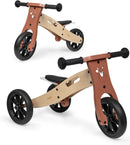 Hauck First Ride Eco, Fuchs - 2 in 1 Holz Dreirad Rutscher & Zweirad Laufrad mit 7,5 Zoll Räder für Kleinkider ab 1 Jahr bis 20 kg, mit Höhenverste...