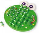 small foot Solitär Frosch aus Holz, Gesellschaftsspiel mit 33 Frosch-Spielfiguren, ab 5 Jahren, 1876