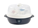 BÉABA, 2-in-1-Flaschensterilisator, Skalierbar, Elektrisch mit Dampf, 2 in 1, 2 Fächer, Bis zu 8 Flaschen & Zubehör, Ultra schnell, Zeitschaltuhr, Steril'Express, Night Blue