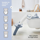 Rotho Babydesign TOP XTRA Toilettentrainer – WC Sitz mit Leiter, rutschfest & höhenverstellbar – Töpfchentrainer für Kinder, klappbar, bequem & lei...