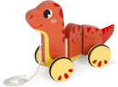 small foot Nachziehtier „Dino“, Nachziehspielzeug aus FSC 100%-zertifiziertem Holz, für Kinder ab 12 Monaten, 12613