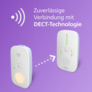 Philips AVENT DECT-Audio-Babyphone, Gegensprechfunktion, störungsfrei, 330 Meter Reichweite, 24 Stunden Akkulaufzeit, Smart ECO-Modus, Nachtlicht, SCD503/26