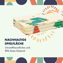 Babify Spielmatte Baby, Krabbelmatte Weich & Faltbar, BPA-Freie Spielmatte Baby, Faltbare Spielmatte für Baby, Schaumstoff Kinder-Spielmatte, Rutschfeste Krabbelmatte Baby, Krabbeldecke Abwaschbar