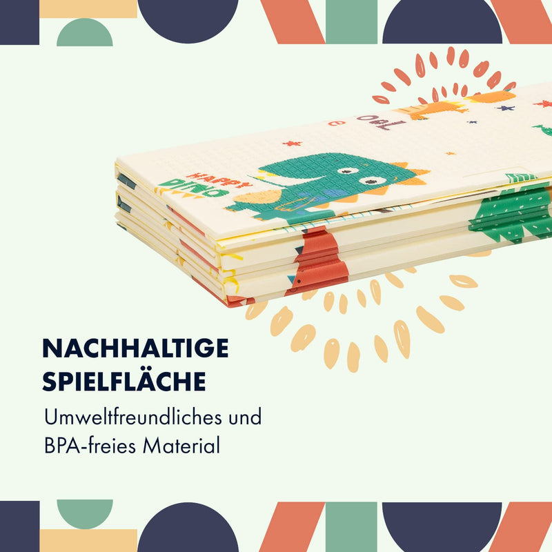 Babify Spielmatte Baby, Krabbelmatte Weich & Faltbar, BPA-Freie Spielmatte Baby, Faltbare Spielmatte für Baby, Schaumstoff Kinder-Spielmatte, Rutschfeste Krabbelmatte Baby, Krabbeldecke Abwaschbar