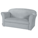 roba Lil Sofa children’s sofa with armrests for girls and boys – comfortable children’s couch – grey velvet fabric – seating furniture for babies and nurseries