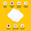 Medela Hydrogel Pads – Sofortige Schmerzlinderung bei wunden oder rissigen Brustwarzen durch Stillen oder Abpumpen – Kühlende Feuchtigkeit unterstützt die natürliche Heilung – 4er Pack