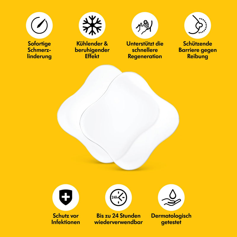 Medela Hydrogel Pads – Sofortige Schmerzlinderung bei wunden oder rissigen Brustwarzen durch Stillen oder Abpumpen – Kühlende Feuchtigkeit unterstützt die natürliche Heilung – 4er Pack