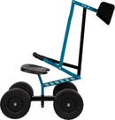 small Foot Bagger mit Rädern blau, Kinder-Sandbagger zum Draufsitzen, mit 360° Drehung, Metallgestell mit Kunststoffsitz, 50 kg Belastbarkeit, für Garten und Sandkasten, für Kinder ab 3 Jahren, 12798