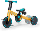 Kinderkraft Dreirad 3in1 4TRIKE, Leicht Rutscher, Laufrad, Zusammenklappbar, ergonomische Sattel