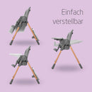 Maxi-Cosi Minla Kinderhochstuhl Mitwachsend, 0–14 Jahre, bis zu 60 kg, Hochstuhl Baby, 9 Höhenstufen, 5 Neigungspositionen, 4 Tablettpositionen, kompakt faltbar, Essential Grey