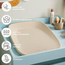 Nattou Wickelmatte aus weichem PU-Schaum, Abwaschbare Wickelauflage, Ca. 50 x 70 cm, Softy, Taupe