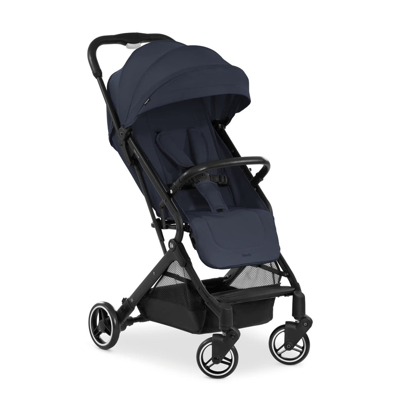 hauck Travel N Care, Navy Blau - Reise Buggy für Kinder ab Geburt bis 22 kg - mit Liegefunktion - Leicht 6,9 kg - Kompakt - Klein Zusammenklappbar - UPF 50+ - EVA Räder - Korb bis 3 kg