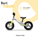 Lionelo Bart Tour Laufrad ab 2 Jahren bis 30 kg, Magnesiumrahmen, sportlicher Style, wartungsfreie PU 12" Laufräder, höhenverstellbarer Lenker und Sattel, langlebig und sehr leicht