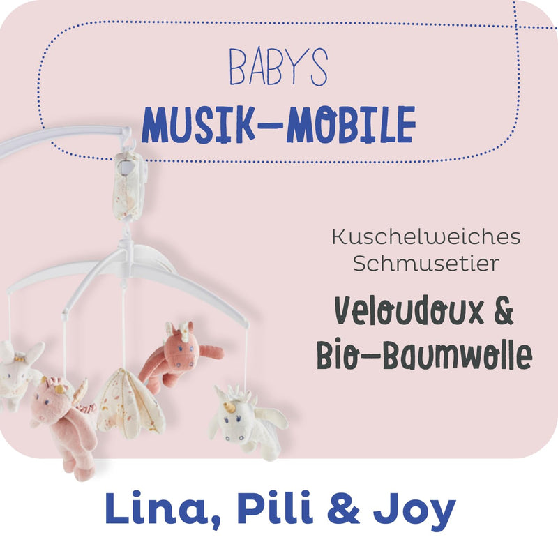 NOUKIE'S Lina & Joy Mobile mit Musik - Rosa