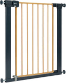 Safety 1st Easy Close Metal Gate, Treppenschutzgitter ohne Bohren, 73–80 cm (bis 108 cm erweiterbar), leicht schließbares Türschutzgitter, mit 1 Hand öffnen, Zweifachsicherung, Wood Effect