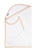 BÉABA, Puck-/Neugeborenendecke, Babydecke, beruhigt das Baby, Ökotex-Textilien, 100% Baumwolljersey, 0–3 Monate, Weiss/Beige