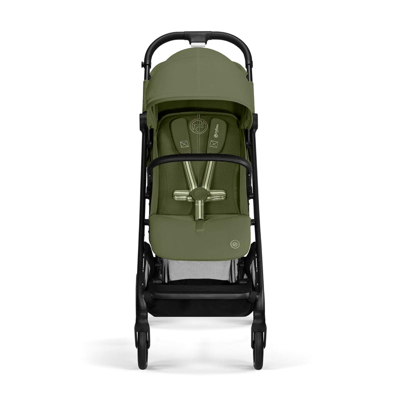 CYBEX Gold Kinderwagen BEEZY mit Einhand-Gurtsystem, Ab Geburt bis ca. 4 Jahre (max. 22 kg), Kompakt und ergonomisch, Moss Green