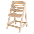 roba Treppenhochstuhl Sit Up III - Mitwachsender Baby Hochstuhl - ab 6 Monaten - Kinderhochstuhl aus Holz natur - Stuhl bis 50 kg belastbar, 1 Stück