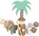 Small Foot Spielset Holzkrippe Weihnachtsgeschichte, Weihnachtsdeko und Spielset, mit detailreichen Krippen-Figuren, für Kinder ab 3 Jahren, 12689, Holzfarben