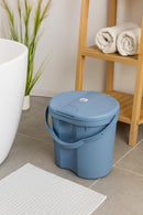 Rotho Babydesign TOP Windeleimer - recycelt - Windeleimer - geruchsdicht - ohne Nachfüllkasetten - Wickeleimer - blau