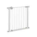 Safety 1st SecureTech Metal Gate, Treppenschutzgitter ohne Bohren, 73–80 cm (bis 136 cm erweiterbar), Leicht Schließbares Türschutzgitter, mit Einer Hand Öffnen, Kein Bohren, Zweifachsicherung