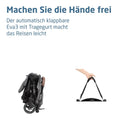 Maxi-Cosi Eva3 Kinderwagen, 0–4 Jahre, 0–22 kg, Baby Kinderwagen, Leicht und kompakt, Flache Liegeposition, 3 Liegepositionen, Automatisch mit 1 Hand klappbar, Tragegurt, Select Grey