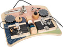 Small Foot Locks and Rotation Motor Activity Board, diverse motor skills fun for kids aged 3+ years, 12392