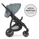 hauck Rapid 4D, Jungle Green - Kinderwagen mit Pannensicheren Gummiräder - ab Geburt bis 22 kg - mit Liegefunktion, UPF 50+, Schnell Klappbar, Becherhalter, Höhenverstellbar