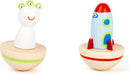 small foot Spieluhr "Space" aus Holz, mit abnehmbaren Holzfiguren, Einschlafhilfe für Kinder, ab 3 Jahren, 11449