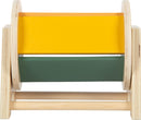 small Foot Montessori Drehtrommel aus FSC 100%-zertifiziertem Holz, Regenbogenrad mit 5 Farbflächen, Baby-Spielzeug ab 6 Monate, 12742