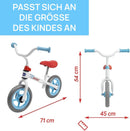 Chicco Balance Bike Bright Rocket, pedalfreies Kinderfahrrad, leichtes Balance Bike, mit verstellbarem Lenker und Sitz, max 25 kg, weiß, 2-5 Jahre, Geschenkidee