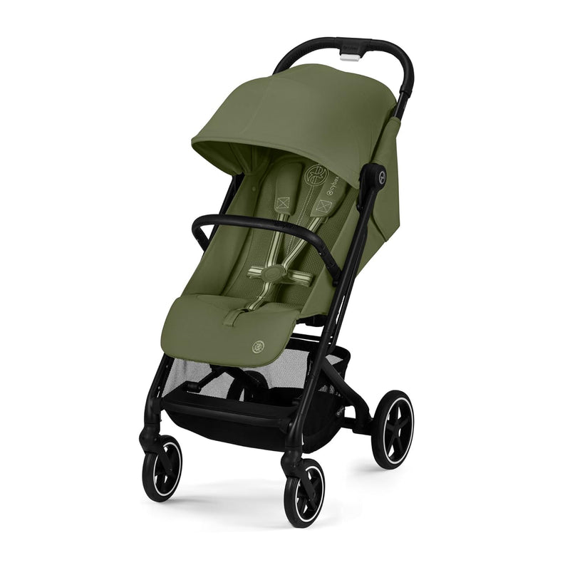 CYBEX Gold Kinderwagen BEEZY mit Einhand-Gurtsystem, Ab Geburt bis ca. 4 Jahre (max. 22 kg), Kompakt und ergonomisch, Moss Green