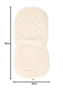 Kaiser Naturfelle 66005 - Lammfellauflage Universal 35 x 80 cm, weiß, 77 x 35 cm