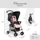 hauck Buggy Sport, Disney Minnie Sweetheart Rosa - Federleichter Reisebuggy 5,9 kg - mit Liegefunktion für Kinder ab Geburt bis 15 kg - Klein Zusammenklappbar, Großer Einkaufskorb bis 3 kg