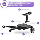 Buggy Board für alle Kinderwagen, Vihir Kiddy Board mit Sitz, Trittbrett Mitfahrbrett Universal passend für 2-6 Jahre alte Kinder, mit einer maximalen Belastung von 55 Pfund