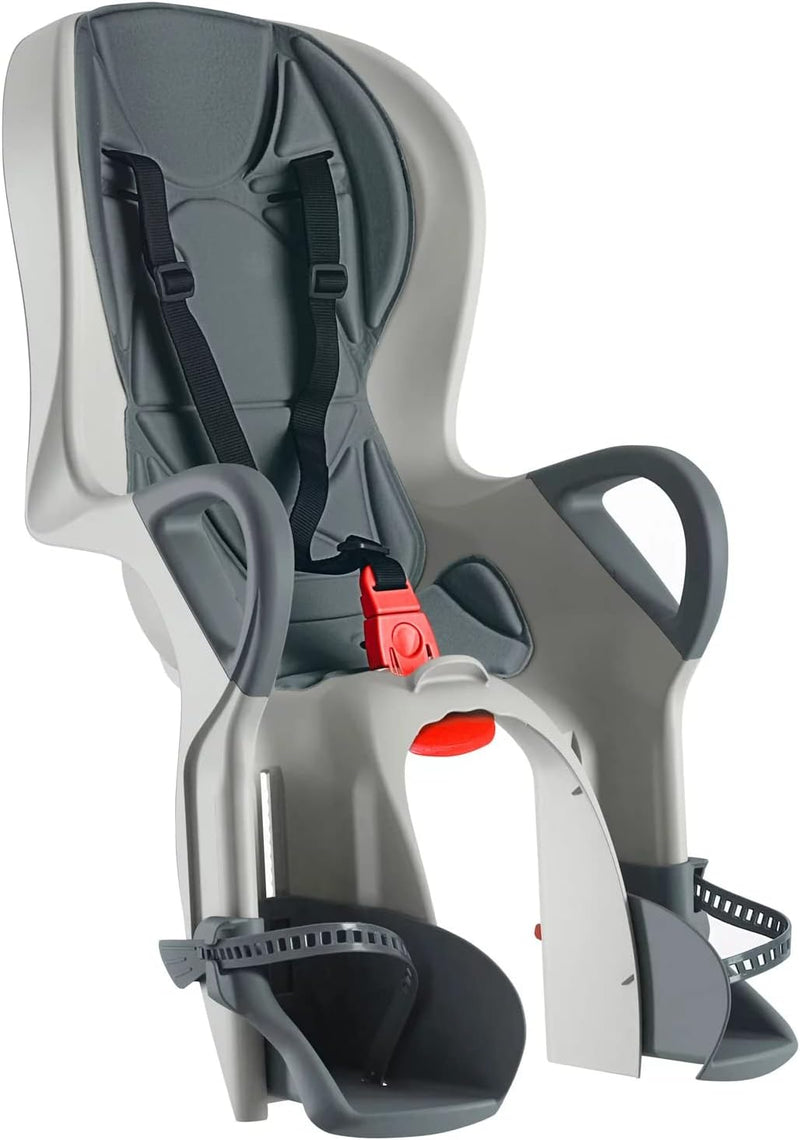 OKBABY 10+ - Fahrradsitz hinten für Kinder bis 22 kg mit Liegefunktion - Schwarz und Grau