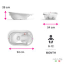 OK Baby N38086806X Onda Evolution - Baby-Badewanne, weiß