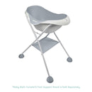 BÉABA - Babywanne - Rutschsicher und Komfortabel - Ergonomisch und Vielseitig - Weiches und Sanftes Material - Stöpsel - Camélé'O - Made in France - Grau, 1 Unité (Lot de 1)