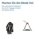 Maxi-Cosi Eva3 Kinderwagen, 0–4 Jahre, 0–22 kg, Baby Kinderwagen, Leicht und kompakt, Flache Liegeposition, 3 Liegepositionen, Automatisch mit 1 Hand klappbar, Tragegurt, Essential Black Champagne