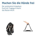 Maxi-Cosi Eva3 Baby Stroller, 0-4 Years, 0-22 kg, Baby Stroller, Lightweight & Compact, Flat Reclining Position, 3 Positions, Automatic One-Hand Folding Handle, Carrying Strap, Essential Black